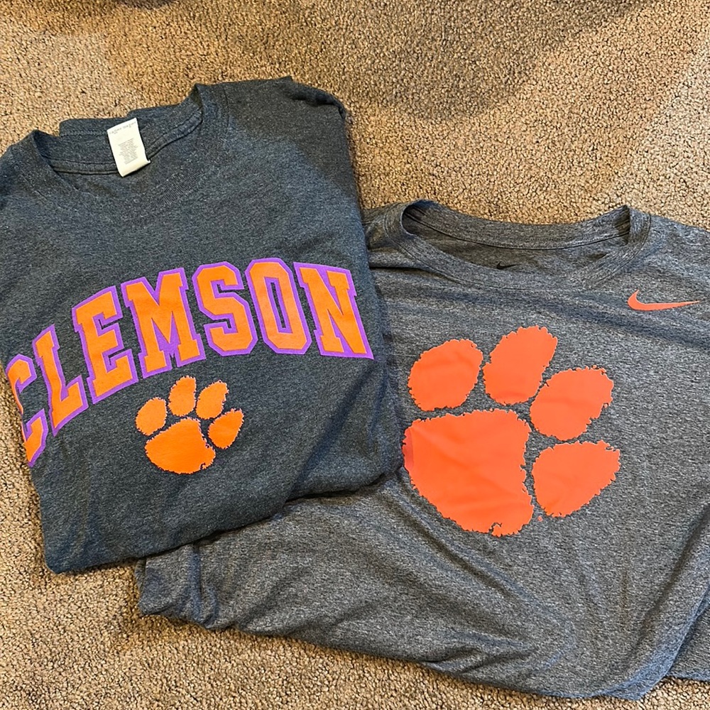 Nike and Goldman Clemson tshirts